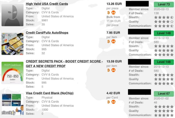 how much are drugs on the dark web