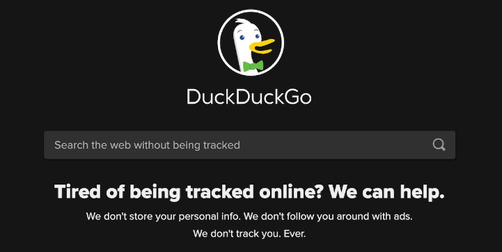 duckduckgo dark web search